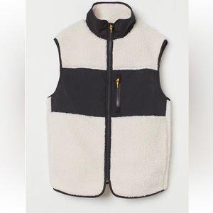 H&M puffer Sherpa vest